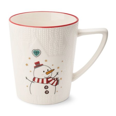 Кружка Funny Snowman, 420 мл, фарфор цвет белый