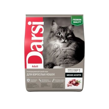 Корм сухой для кошек Darsi Мясное ассорти 300г