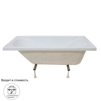 Ванна Стандарт акриловая 150х70см с установочным комплектом