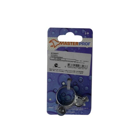 Хомут силовой MasterProf d20-22 мм 1шт цвет хром