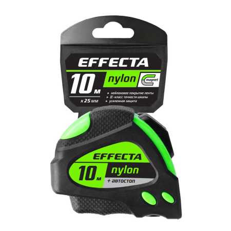 Рулетка Effecta Fort 25 мм 10 м