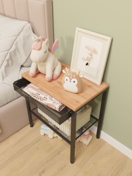 Стеллаж ЗМИ Торонто 47х50х31мм цвет черная