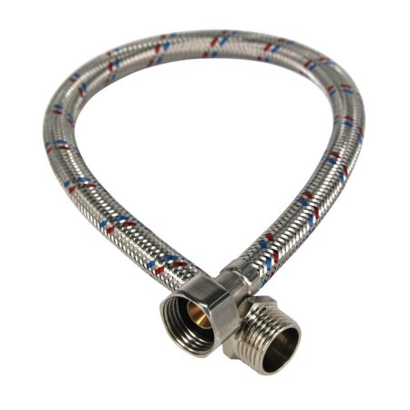 Гибкая подводка FT GROUP для воды 200см 1/2"х1/2" нержавеющая сталь гайка-болт