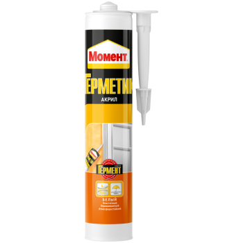 Герметик универсальный Момент морозостойкий акриловый белый 420 гр