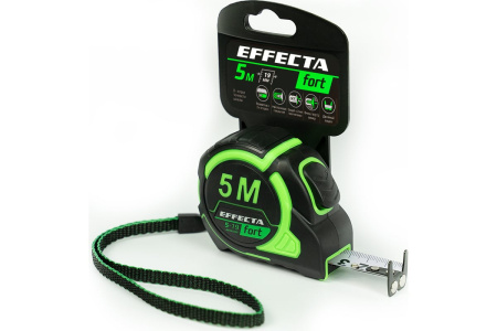 Рулетка Effecta Fort 19 мм 5 м