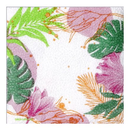 Салфетки бумажные Страна карнавалия Листья 24х24см 20шт