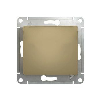 Выключатель встраиваемый Schneider Electric Glossa 1 кл. титан, без подсветки, арт. GSL000411