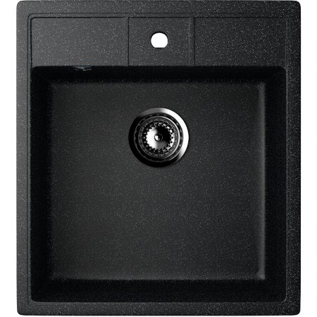 Мойка врезная Ulgran-406-308 искусственный камень 45х50х19см черный Мойка врезная Ulgran-406-308 искусственный камень 45х50х19см черный