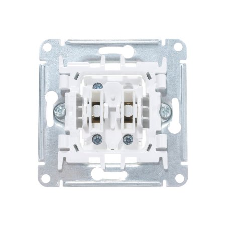 Выключатель встраиваемый Schneider Electric AtlasDesign 2 кл. алюминий, без подсветки, арт. ATN000351