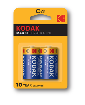 Батарейка щелочная MAX SUPER Alkaline LR14 (C) 2шт/уп.