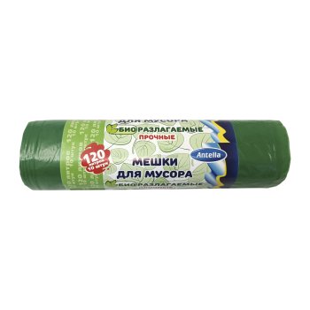 Пакеты для мусора Antella прочные 120л 10шт 40мкм биоразлагаемые Пакеты для мусора Antella прочные 120л 10шт 40мкм биоразлагаемые