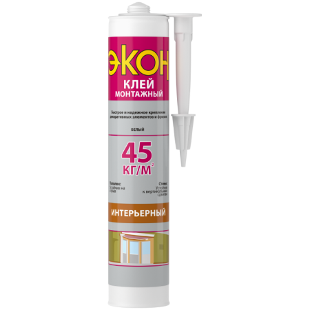 Клей для декоративных элементов Экон интерьерный белый 400 гр