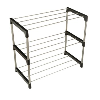 Этажерка для обуви 3-х ярусная 41х 60х 30см цвет хром