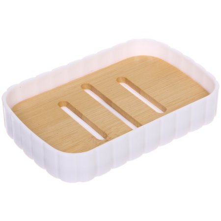 Мыльница Барио пластик цвет белый настольная