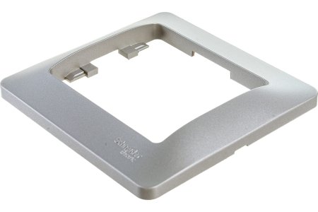 Рамка Schneider Electric Glossa 1 пост, цвет платина, арт. GSL001201