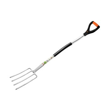 Вилы садовые с черенком ЦИ сталь 4 зуба