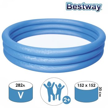 Бассейн надувной Bestway 152х152х30см 282л