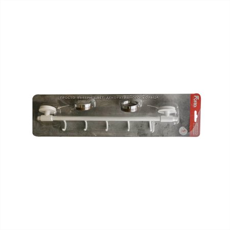 Планка с 5 крючками LORD цвет белый