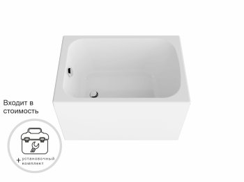 Ванна Литл акриловая 100х70см с установочным комплектом
