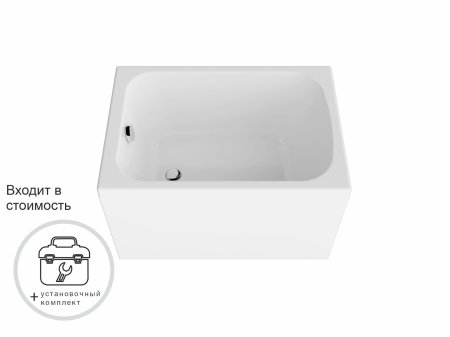 Ванна Литл акриловая 100х70см с установочным комплектом