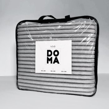 Плед Vse DOMA Полоса 200х150см велсофт шиншила