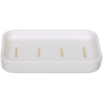 Мыльница Агата пластик цвет белый настольная