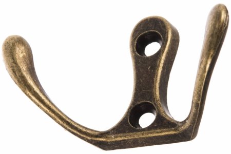 Крючок двойной Trodos Малый бронза