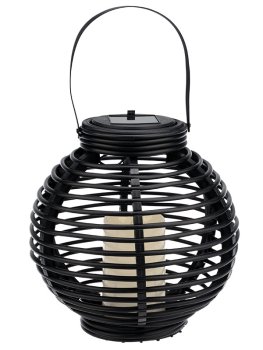 Светильник садовый NEON-NIGHT Фонарь плетенный на солнечной батарее 22см