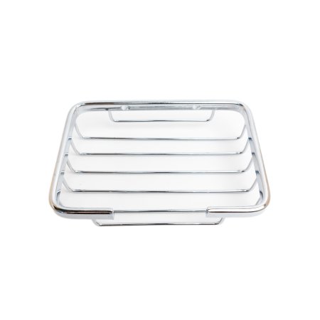 Мыльница сетка металл цвет хром настольная