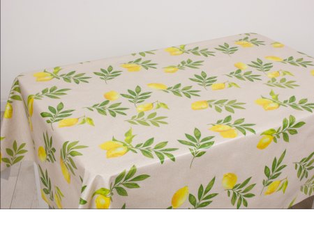Клеенка ПВХ Camelia Цитроны мультиколор/бежевый фон 1,4х20м