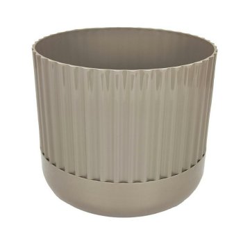 Кашпо с поддоном Эффект 4,5л Ø20см какао