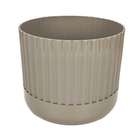 Кашпо с поддоном Эффект 4,5л Ø20см какао