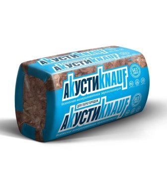 Минераловатная теплоизоляция АкустиKnauf Knaufinsulation 1230х610х50 мм 16шт в упак