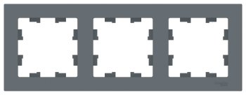 Рамка Schneider Electric AtlasDesign 3 поста, цвет грифель, арт. ATN000703