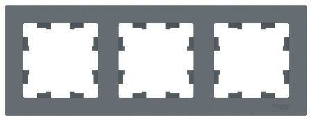 Рамка Schneider Electric AtlasDesign 3 поста, цвет грифель, арт. ATN000703