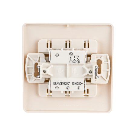 Выключатель встраиваемый Schneider Electric Blanca 3 кл. бежeвый, без подсветки, арт. BLNVS100507