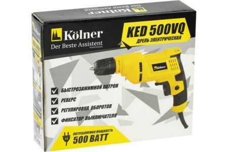Дрель электрическая Kolner KED 500VQ 500Вт