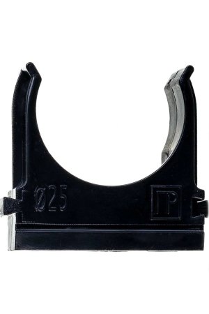 Держатель для труб 25 мм Промрукав черный уп.100шт. арт.pr.02725ч