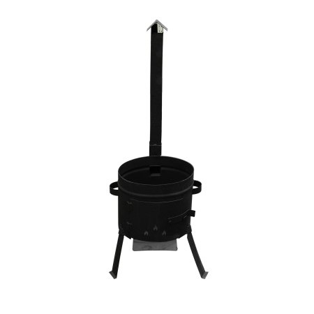 Учаг стационарный с дымоходом и дверцей 40х40х90 см 4 мм