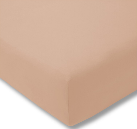 Простыня Аврора 215х150 см сатин поджаренный миндаль