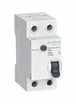 Автомат дифференциальный Systeme Electric City9 Set 1+N 4,5кА 40А 30мА арт.C9D55640