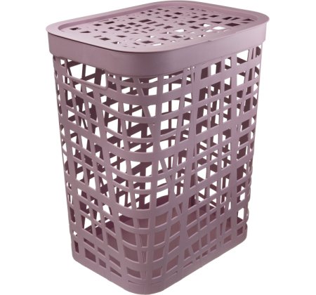 Корзина для белья Хаос 44х36х52см цвет лавандовый