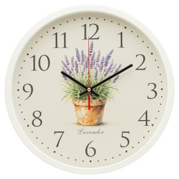Часы настенные  Лаванда Ø30см цвет белый