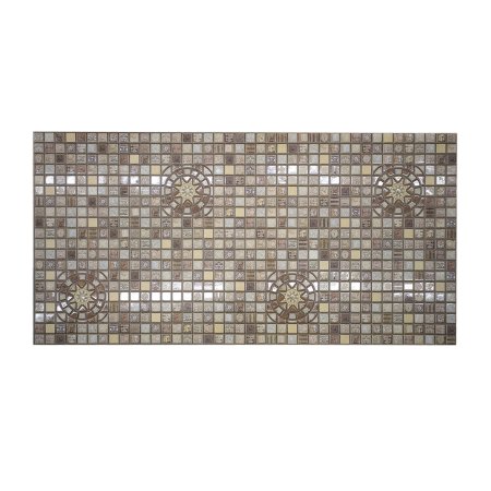 Панель ПВХ Медальон коричневый  955х482 мм