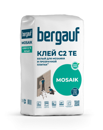 Клей для мозаики и прозрачной плитки Mosaik Bergauf 25кг