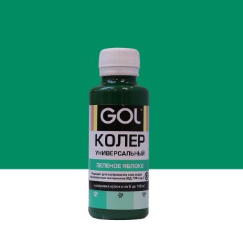 Колер-паста Gol 0,1 л зеленое яблоко