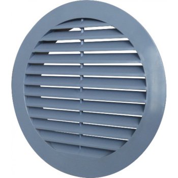 Решетка  РКН Ø13см 13,6 х 13,6 см серая