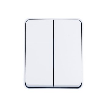 Выключатель накладной Schneider Electric AtlasDesign Profi54 2 кл. белый, без подсветки, арт. ATN540151