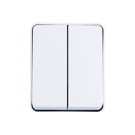 Выключатель накладной Schneider Electric AtlasDesign Profi54 2 кл. белый, без подсветки, арт. ATN540151