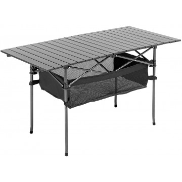 Стол складной 120х55х65 см серый